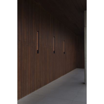 FARO 71803 - Aplique LED de pared para exterior LIME LED/10W/230V 2700/3000/4000K 90 cm IRC 90 IP65 negro