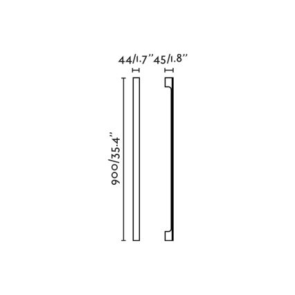 FARO 71803 - Aplique LED de pared para exterior LIME LED/10W/230V 2700/3000/4000K 90 cm IRC 90 IP65 negro