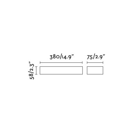 FARO 71903 - Aplique LED de pared para exterior DORO 2xLED/10W/230V IP65 blanco