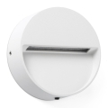 FARO 71961 - Luminaria LED de escalera DUNE LED/3W/230V 2200/2700/3200/4000K IP65 blanca redonda