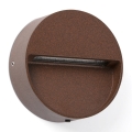 FARO 71962 - Luminaria para escalera DUNE LED/3W/230V 2200/2700/3200/4000K IP65 marrón redonda