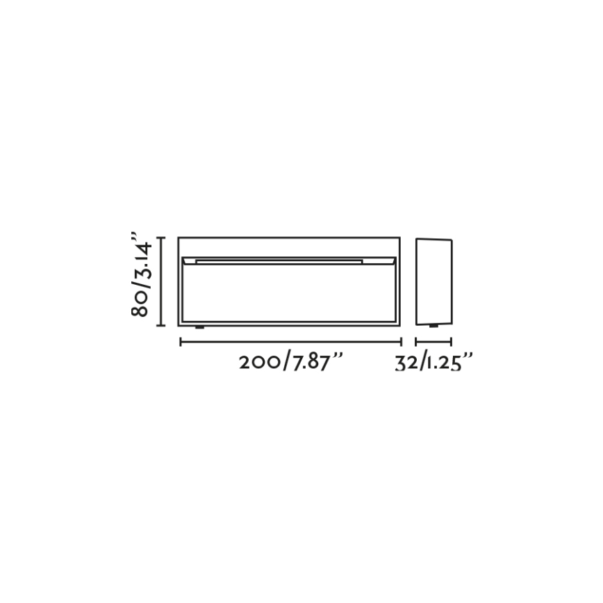 FARO 71966 - Luminaria LED para escalera DUNE LED/6W/230V 2200/2700/3200/4000K IP65, antracita, rectángulo