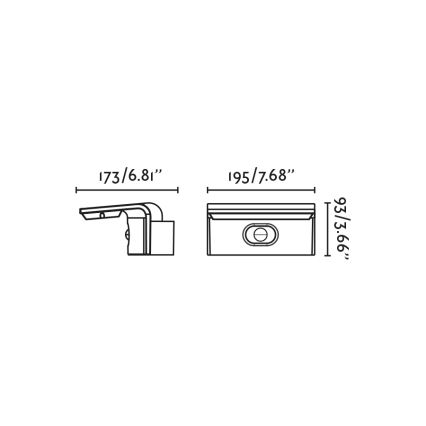 FARO 74456 - Aplique solar de pared LED con sensor LUMA LED/5W/3,7/230V IP65 antracita
