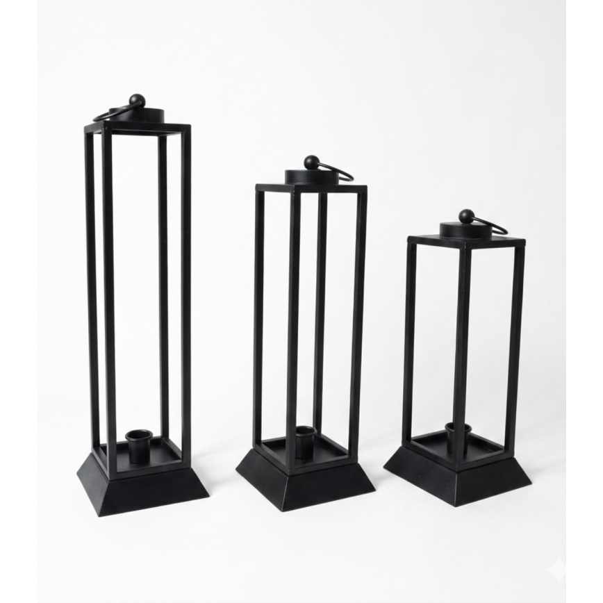 Farol decorativo HALL 34 cm negro