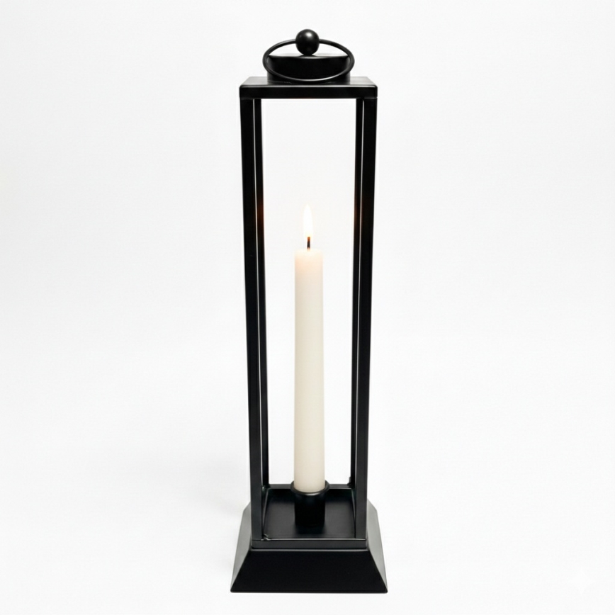 Farol decorativo HALL 34 cm negro
