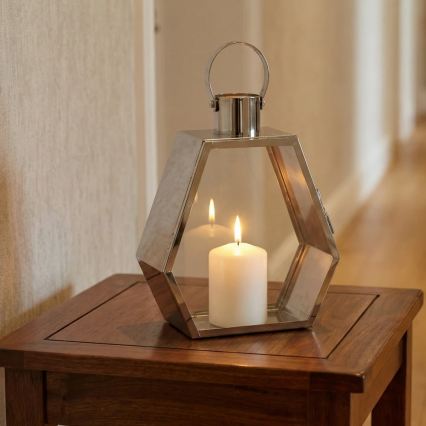 Farol decorativo PALACE 43 cm, cromo brillante