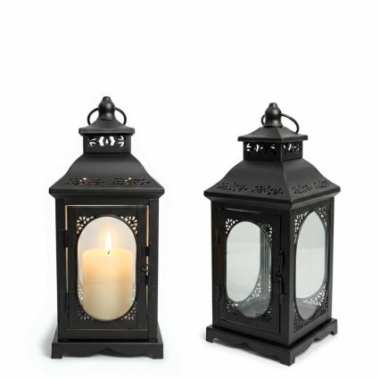 Farol decorativo ROSEHILL 27,5 cm negro