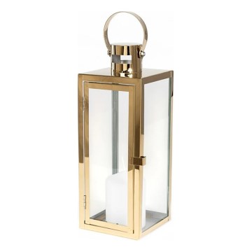 Farol decorativo TOWER 38 cm dorado