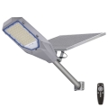 Farola LED regulable con sensor crepuscular y panel solar LED/200W/20000 mAh 6500K IP65 gris