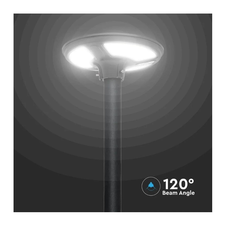 Farola solar LED con sensor LED/10W/3,2V 6500K IP65 25000 mAh + control remoto
