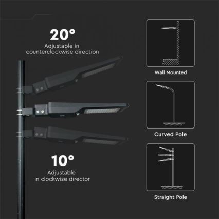 Farola solar LED con sensor LED/40W/9,6V IP65 6000K 12000 mAh + control remoto