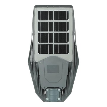 Farola solar LED regulable con sensor de movimiento y crepúsculo KERS LED/300W/3,2V 6500K 8000 mAh IP65 gris + control remoto