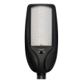 Farola solar LED regulable con sensor VENICE LED/200W/3,2V 12000 mAh IP65 negra + mando a distancia