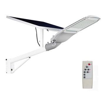 Farola solar LED regulable SAMSUNG CHIP LED/50W/6,4V 4000K IP65 30000 mAh + mando a distancia