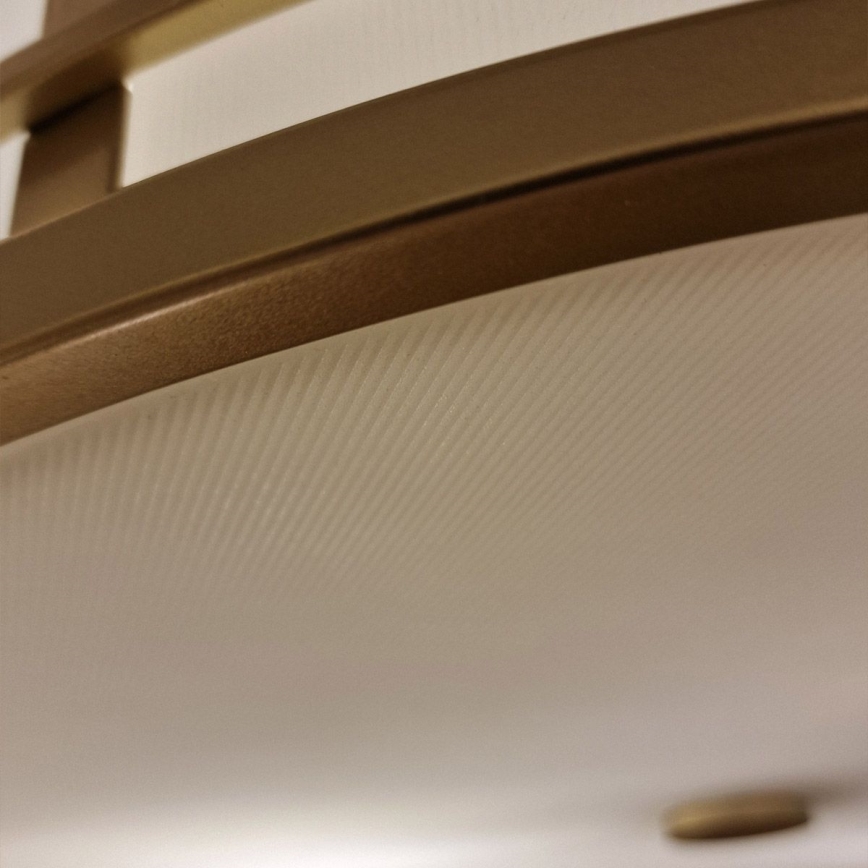 Feiss - Lámpara de techo FUSION 3xE27/40W/230V diámetro 34,3 cm dorada