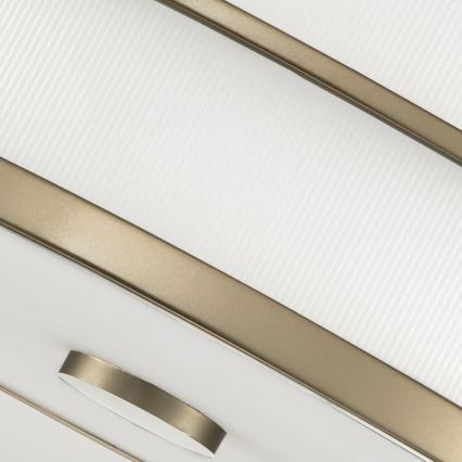 Feiss - Lámpara de techo FUSION 3xE27/40W/230V diámetro 34,3 cm dorada