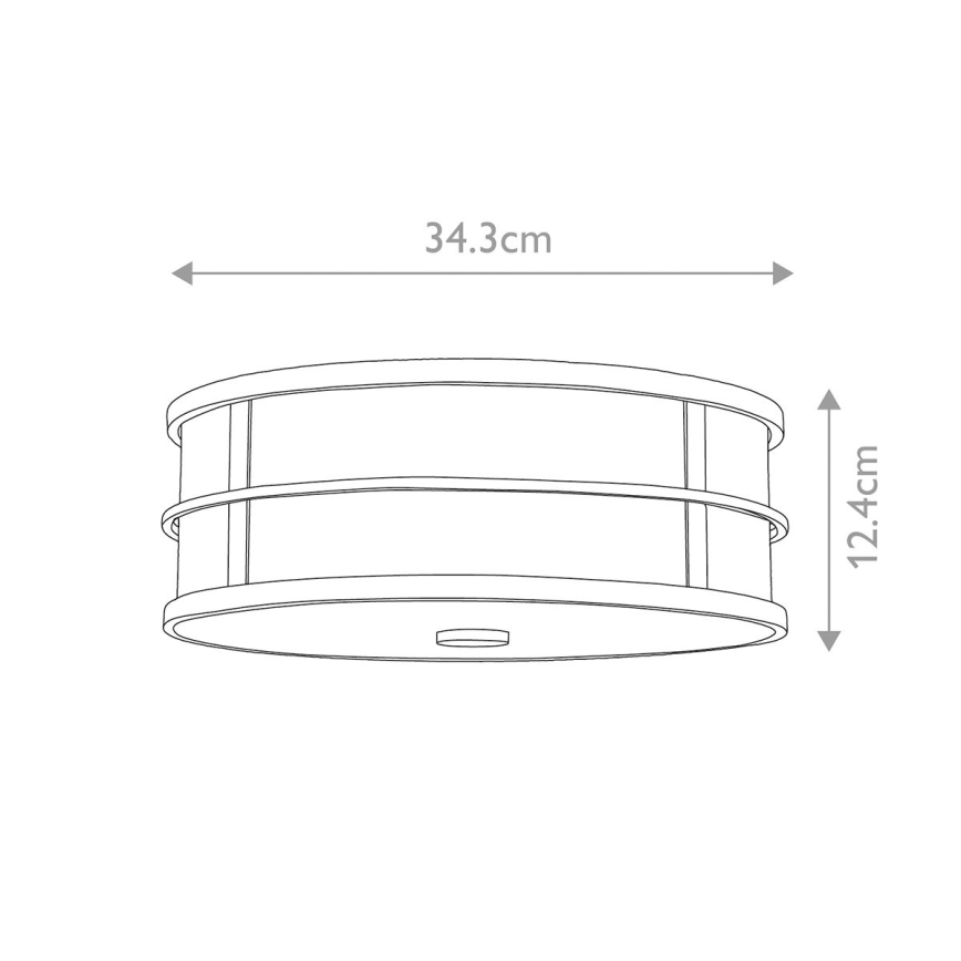 Feiss - Lámpara de techo FUSION 3xE27/40W/230V diámetro 34,3 cm dorada