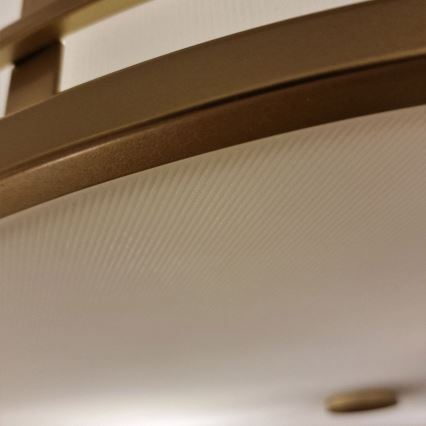 Feiss - Lámpara de techo con varilla FUSION 3xE27/40W/230V dorada
