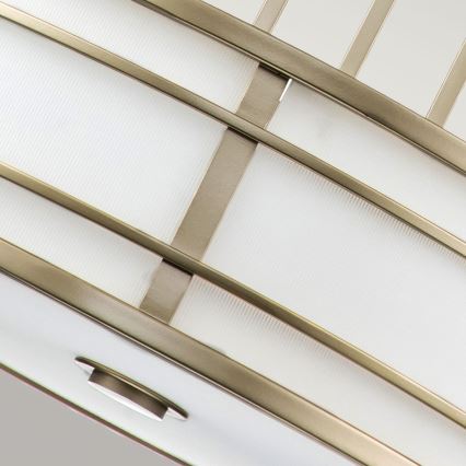 Feiss - Lámpara de techo con varilla FUSION 3xE27/40W/230V dorada