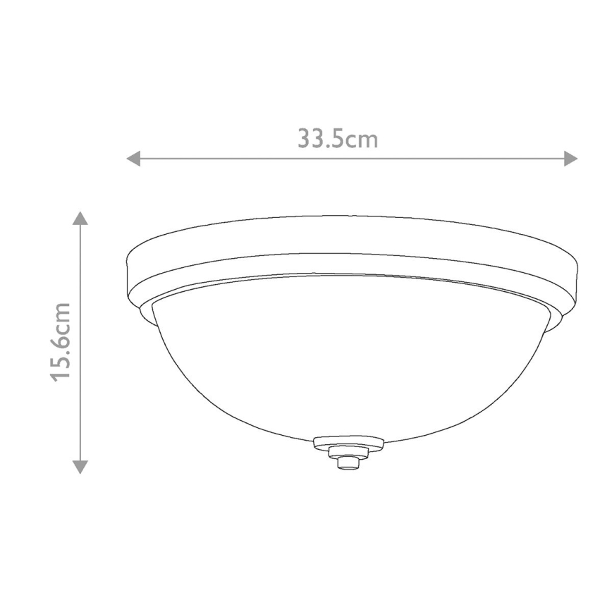 Feiss - Lámpara de techo para baño MALIBU 2xE27/60W/230V IP44, acabado dorado