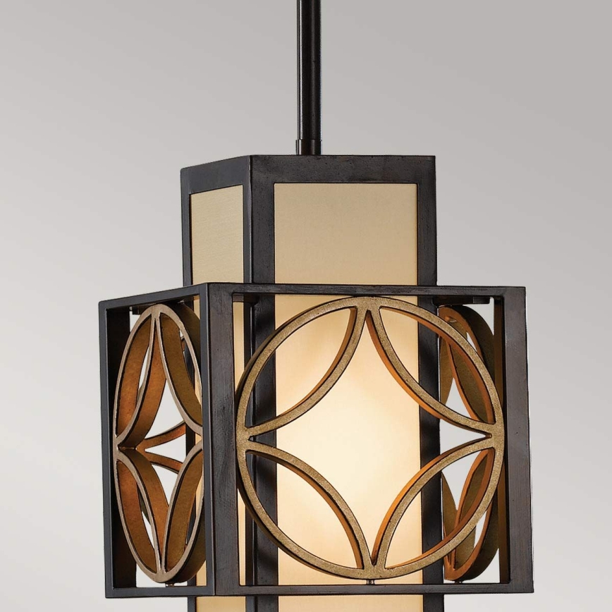 Feiss - Lámpara de techo con varilla REMY 1xE27/60W/230V negro/dorado
