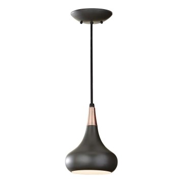 Feiss - Lámpara colgante BESO con cable 1xE27/60W/230V Ø 17,9 cm negro/cobre