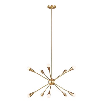 Feiss - Lámpara colgante LED JAX 10xG9/3W/230V dorado