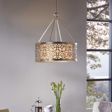 Feiss - Lámpara de techo con varilla ARABESQUE 4xE27/60W/230V dorada