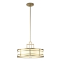 Feiss - Lámpara de techo con varilla FUSION 3xE27/40W/230V dorada
