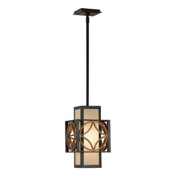 Feiss - Lámpara de techo con varilla REMY 1xE27/60W/230V negro/dorado