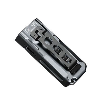 Fenix ​​E06RGRY - Linterna LED recargable y regulable UV LED/USB IP66 700 lúmenes 60 h 750 mAh gris