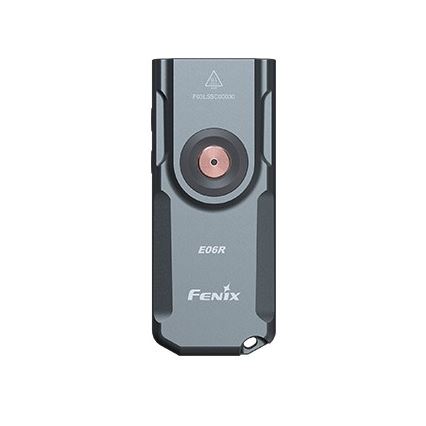 Fenix ​​E06RGRY - Linterna LED recargable y regulable UV LED/USB IP66 700 lúmenes 60 h 750 mAh gris