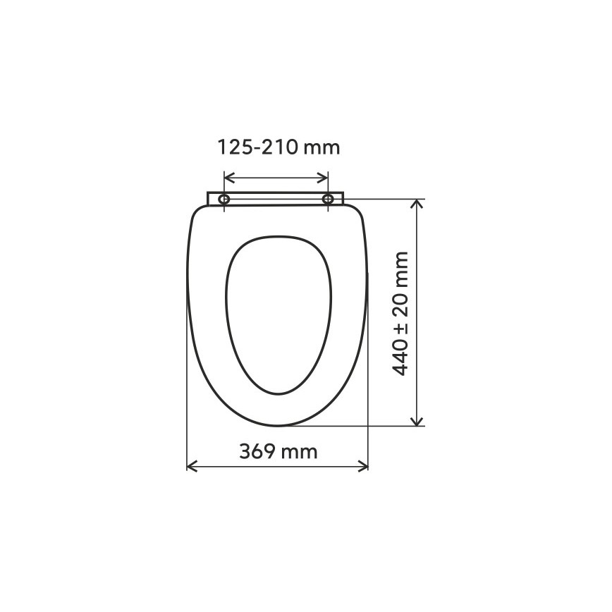 FERRO - Asiento de inodoro SoftClose duroplástico/negro