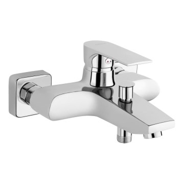 FERRO - Grifo de bañera ALGEO SQUARE cromo pulido