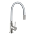 FERRO - Grifo de fregadero con brazo flexible acero inoxidable/gris