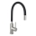 FERRO - Grifo de fregadero con brazo flexible acero inoxidable/negro mate