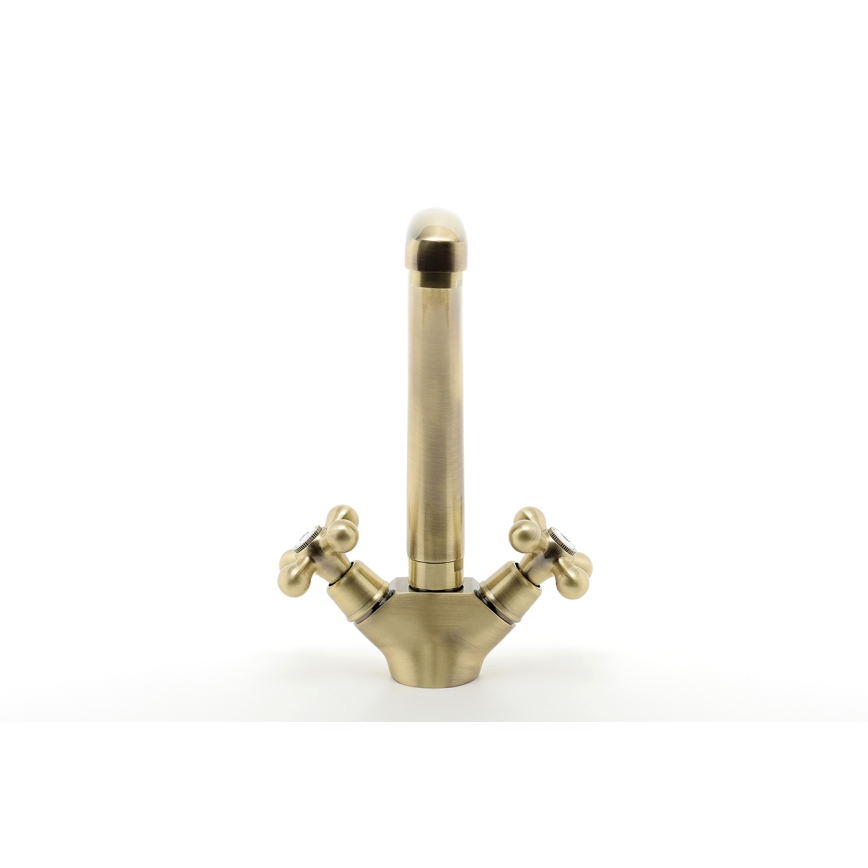 FERRO - Grifo para fregadero ANTICA RETRO en bronce