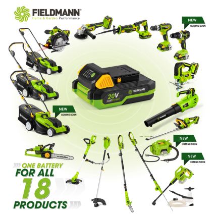 Fieldmann - Cortacésped sin cable 2x20V