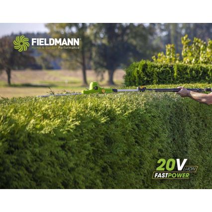 Fieldmann - Cortasetos telescópico sin cable 20V