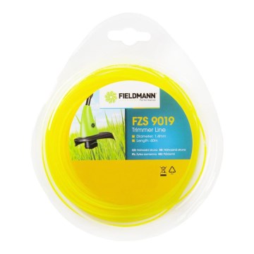 Fieldmann - Cuerda de recambio para cortacésped de jardín 60m/1,4mm