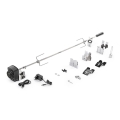 Fieldmann - Espeto giratorio para barbacoa con motor 230V, acero inoxidable