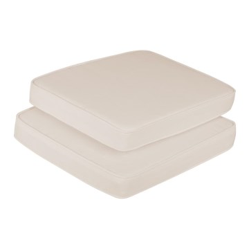 Fieldmann - Juego de almohadas para balcón crema