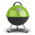 Fieldmann - Parrilla de mesa de carbón verde/negro