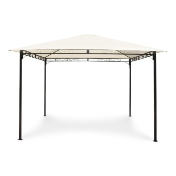 Fieldmann - Pérgola de jardín 3x3 m color crema