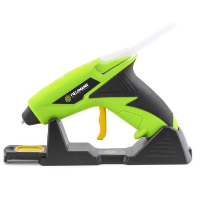 Fieldmann - Pistola de pegamento caliente inalámbrica 4V 1500 mAh verde