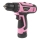 Fieldmann - Taladro inalámbrico AKU 12V 1500 mAh rosa/negro