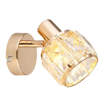 Foco de pared DUBAI 1xE14/40W/230V dorado rosa