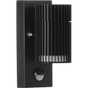Foco de pared exterior con sensor de movimiento y crepuscular RADILO 1xGU10/11W/230V IP44 negro