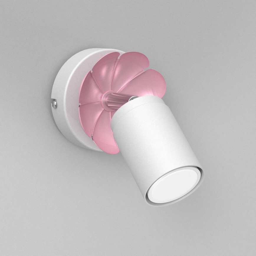 Foco de pared FLOWER 1xGU10/8W/230V blanco