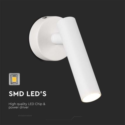 Foco de pared LED LED/2W/230V 3000K blanco